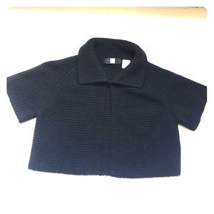 Saks Fifth Avenue Black 100% Cashmere Shrug